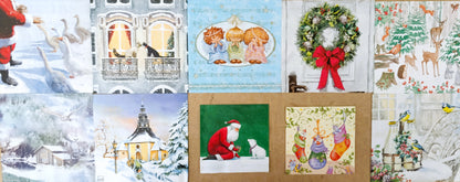Servietten Set mit Decoupage-Kleber - Winter