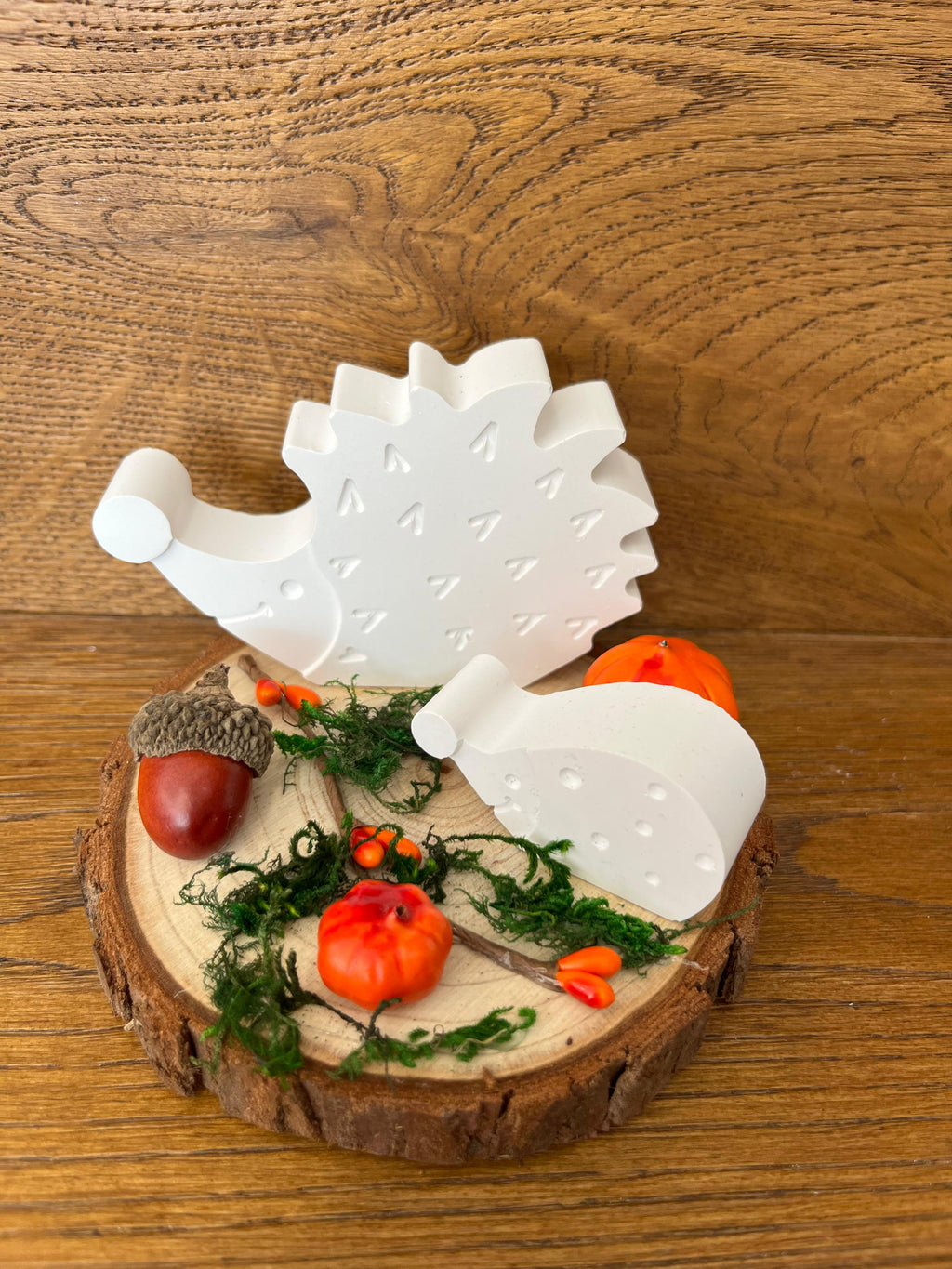 Handgemachte Deko "Igel-Duo" - Charmantes Mitbringsel