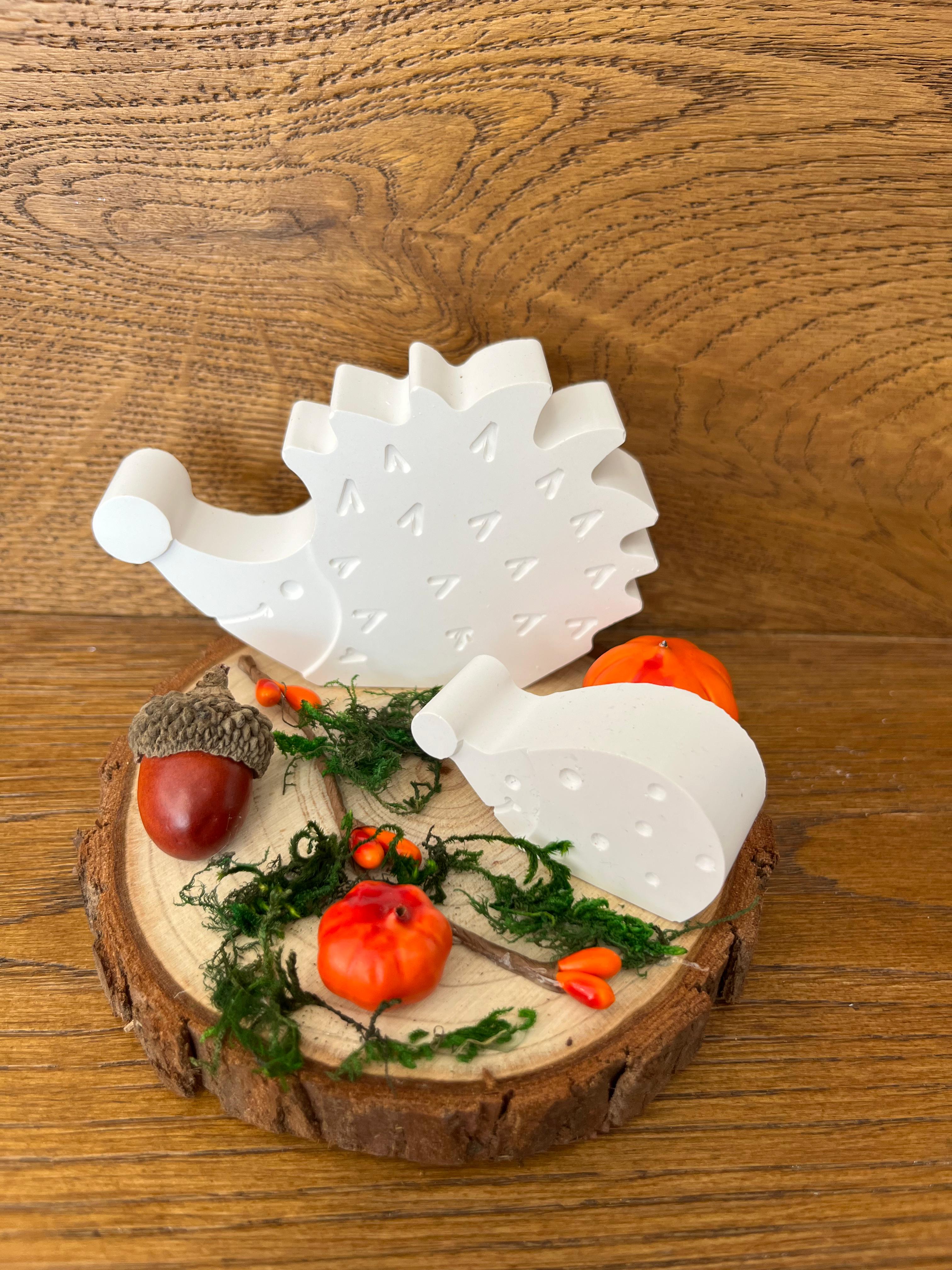 Handgemachte Deko "Igel-Duo" - Charmantes Mitbringsel