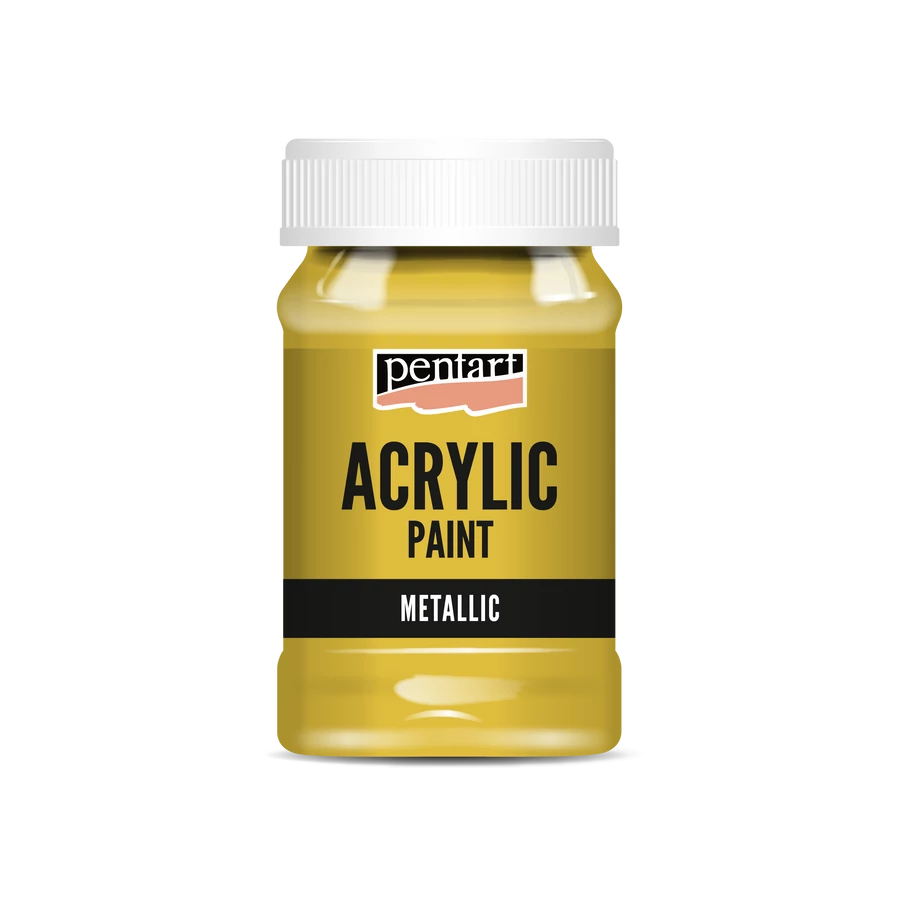 Pentart Acrylfarbe Metallisch 100ml - gold