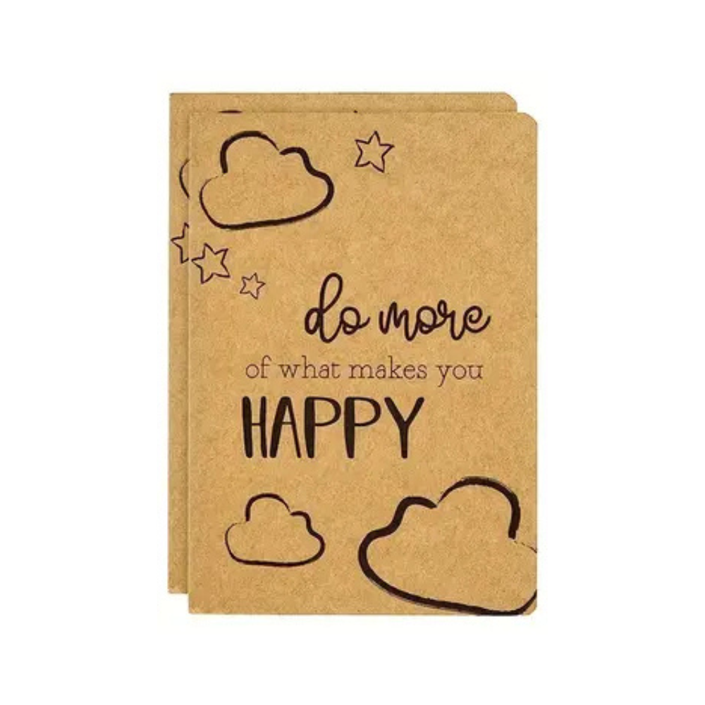 Notizbuch mit Spruch