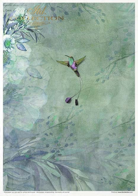 Reispapier Kreativ Set- Evening meadow