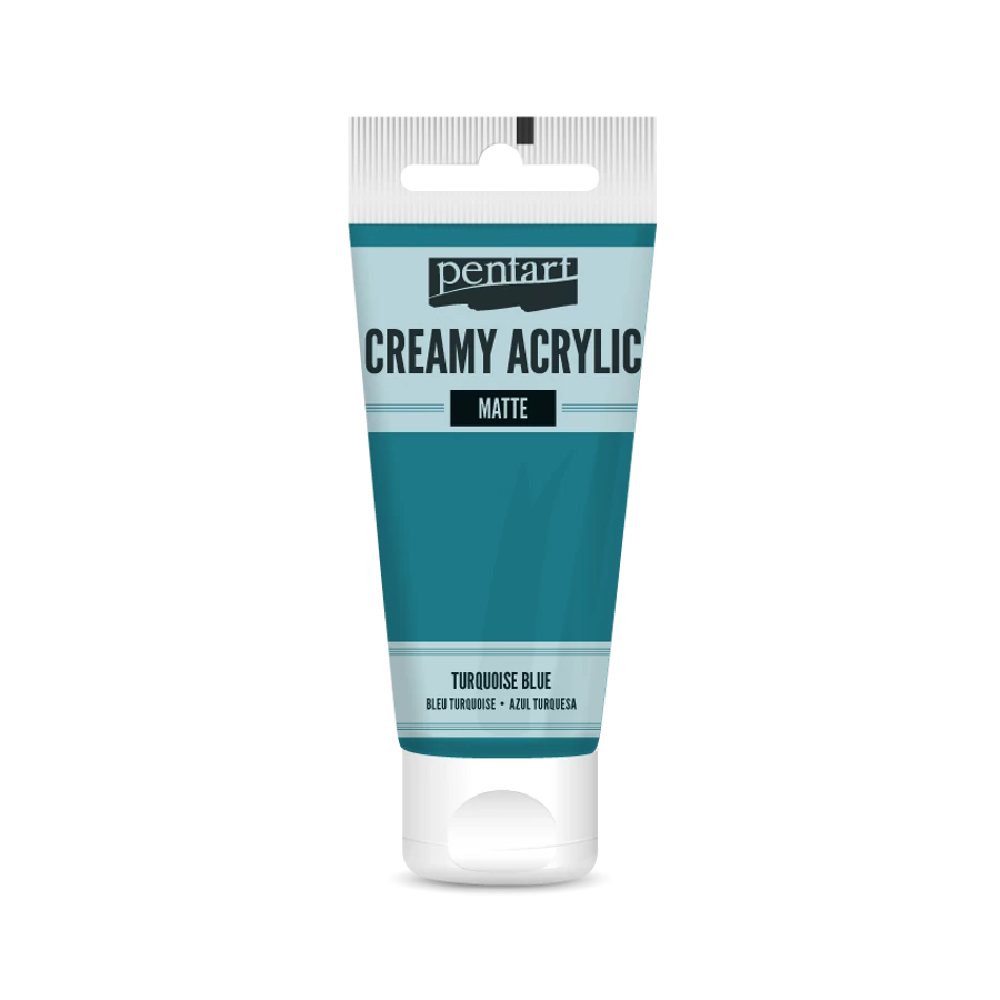 Pentart Creamy Acrylic matt 60ml - türkis