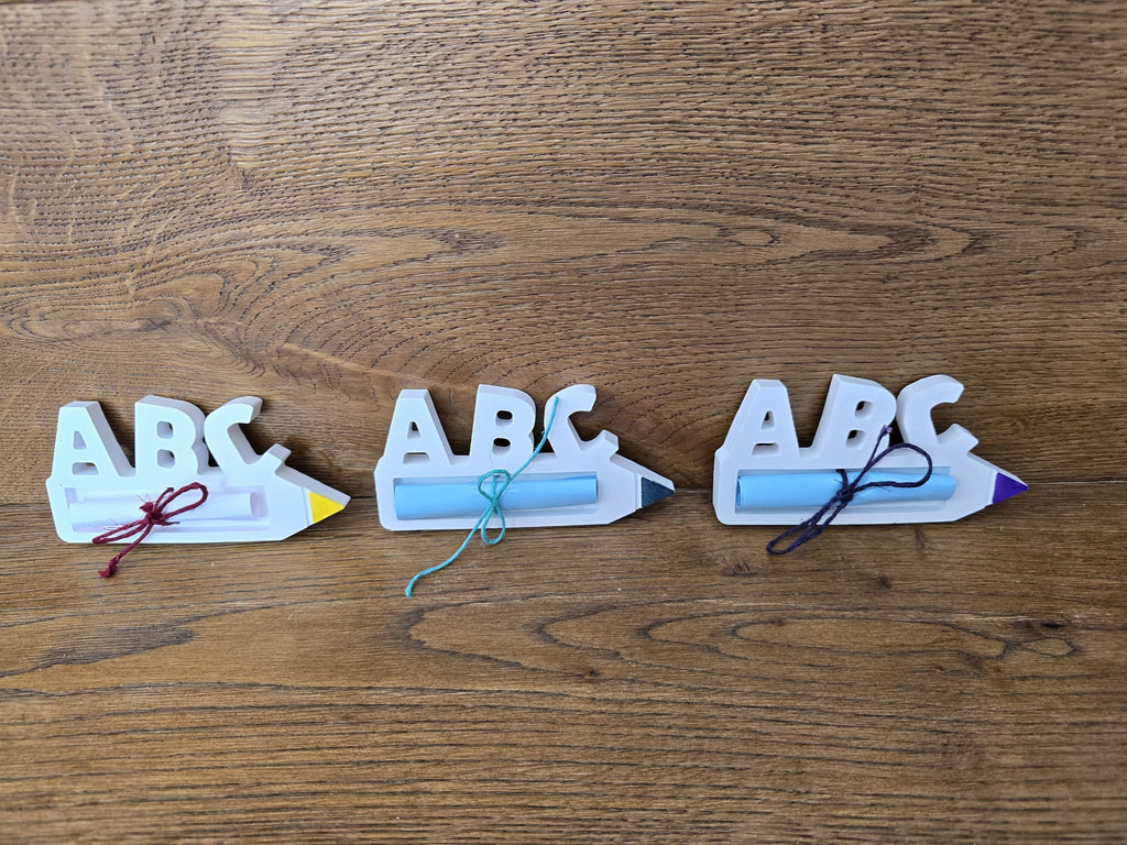 Handgemachtes "Schulstart-Geschenk" - ABC Stift