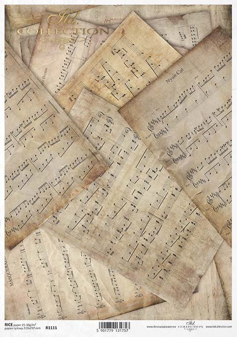 Reispapier A4 - Music sheets