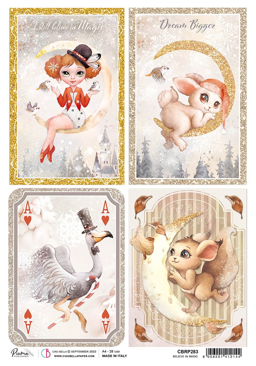 Rice Paper A4 Believe In Magic