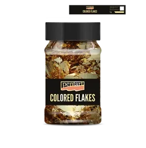 Pentart Colored Flakes Barockgold 1g