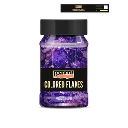 Pentart Colored Flakes Dunkel Lila 1g