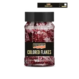 Pentart Colored Flakes Pink 1g
