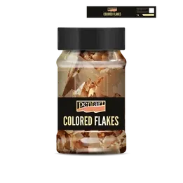 Pentart Colored Flakes Rosegold 1g