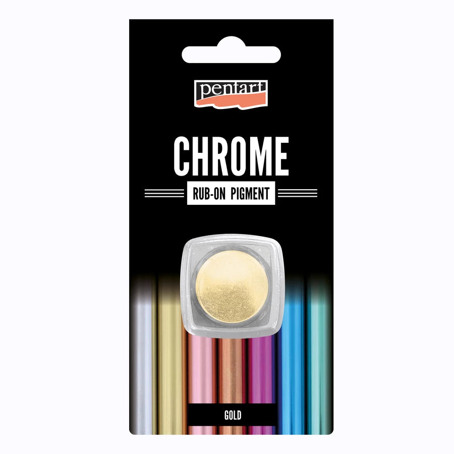 Pentart Rub-on Pigment Chrome - gold