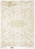 Reispapier A3 - Tendrils cream