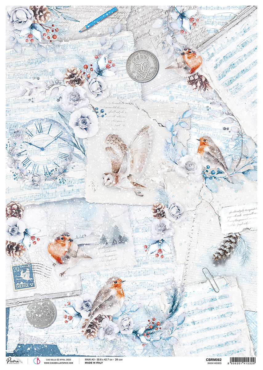 Rice Paper A3 Snow Kissed