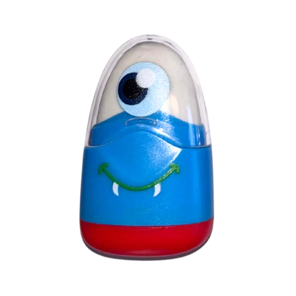 Spitzer & Radierer "Monsti" 3in1 - Bastelschachtel - Schule - 89820