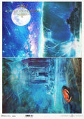 Reispapier A3 - Atlantis, moon