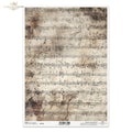 Reispapier A4 - Vintage Noten