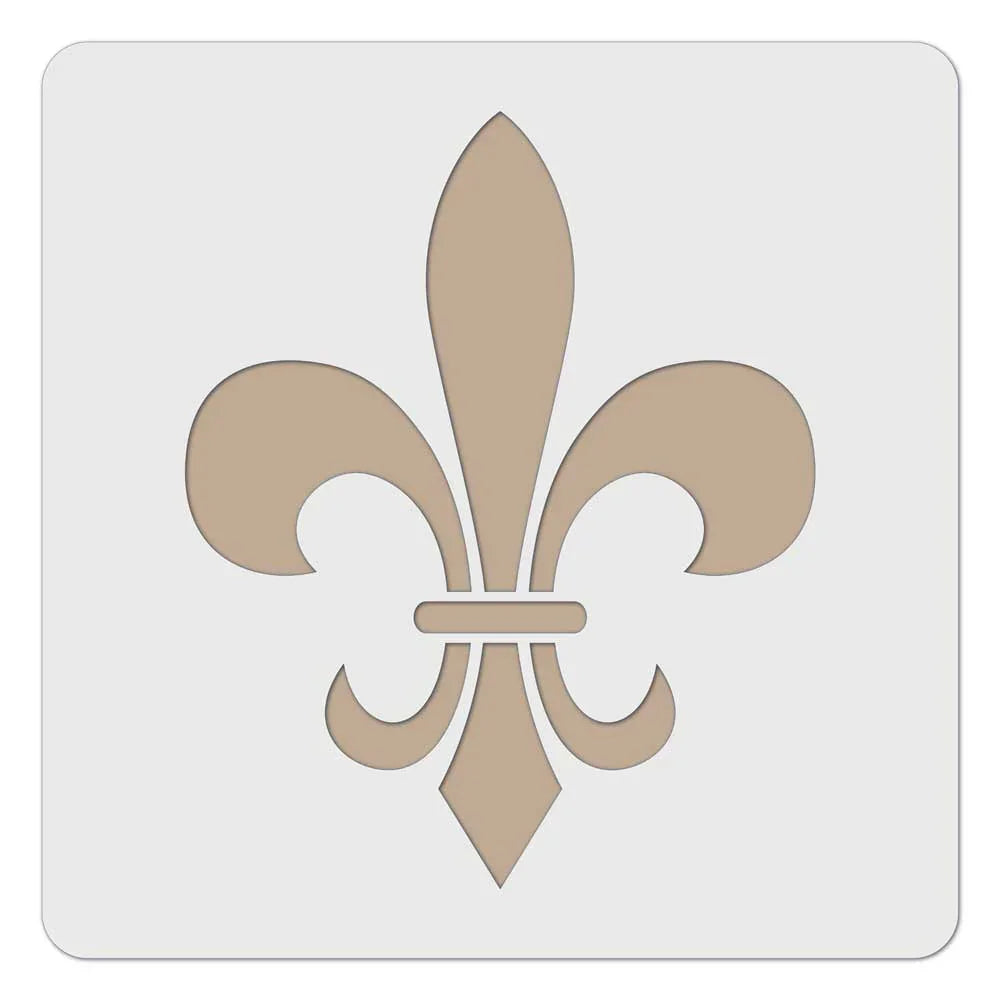 Schablone Stencil - französische Lilie - Bastelschachtel - Schablonen - 