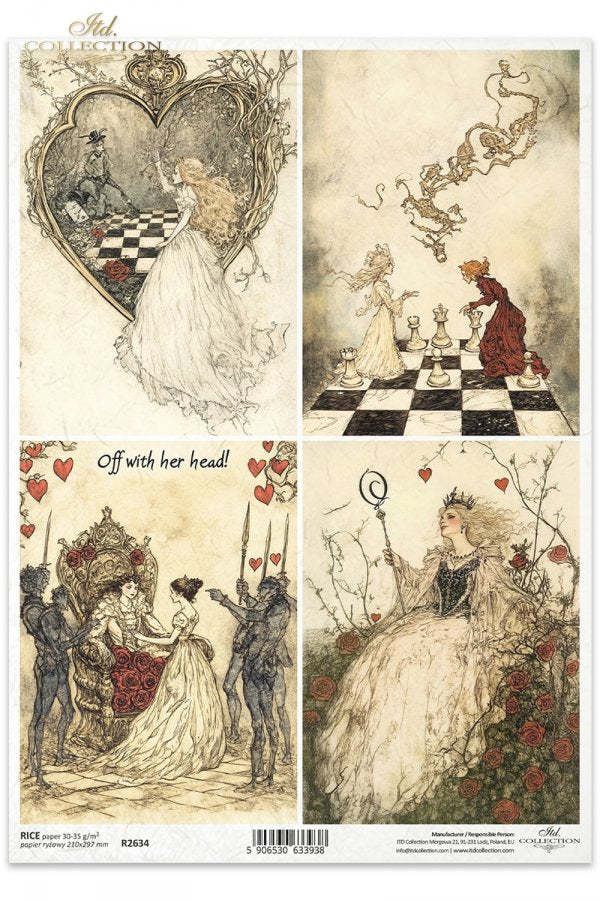 Reispapier A3 - Alice Magic