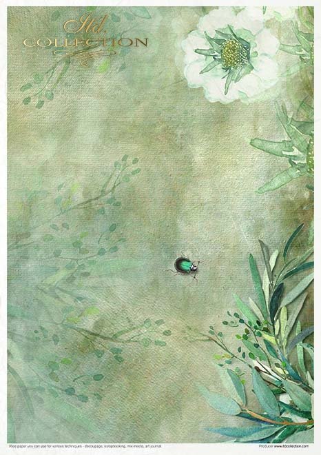 Reispapier Kreativ Set- Evening meadow