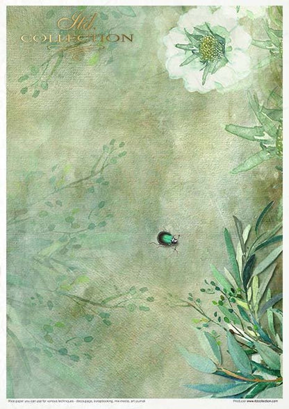Reispapier Kreativ Set- Evening meadow