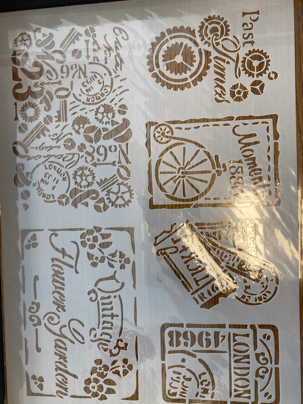 Schablone 21x29,7cm - Vintage-Flower Garden