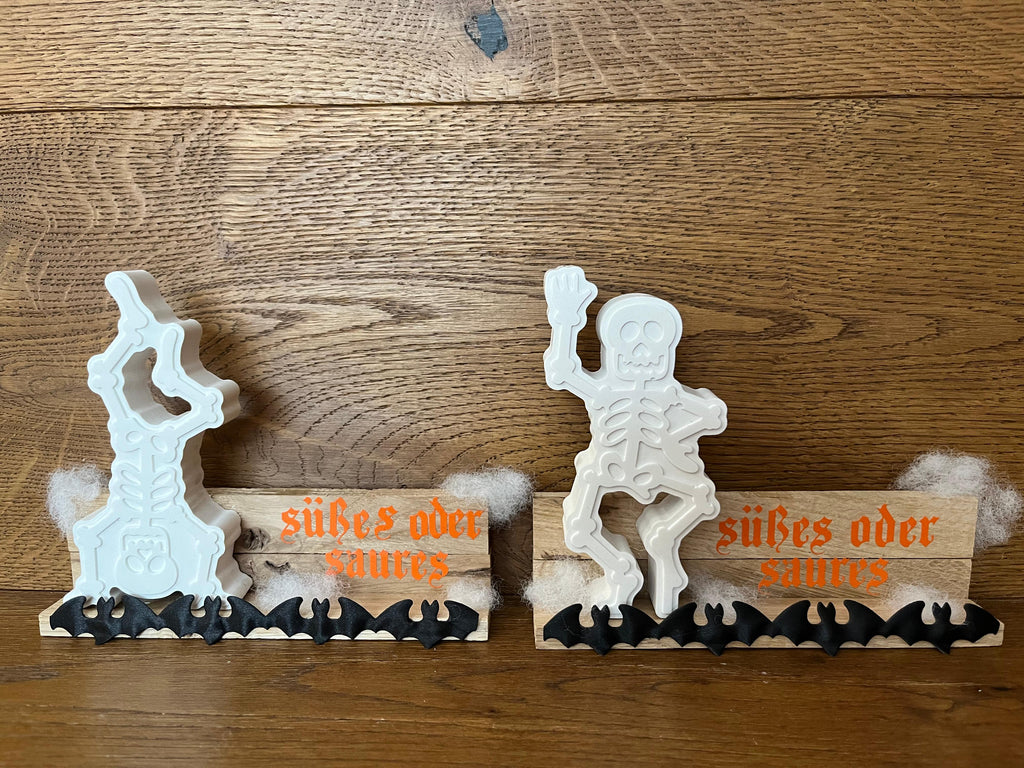 Handgemachte Deko "Skelett" - Charmantes Dekorationsstück mit Liebe zum Detail