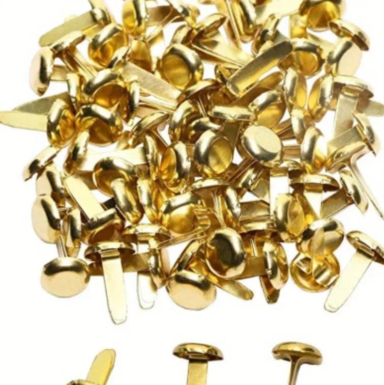 Metallpapierklammer 25Stk - mit Messing Beschichtung