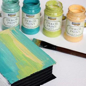 Pentart Dekor Paint Chalky Duoset 2 x 100 ml – Set 10 in Morning Glory & Grafitgrau. - Bastelschachtel - Dekor Paint Chalky 100ml - PEN-BUND-CHAL10