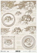 Reispapier A4 - Vintage Angels