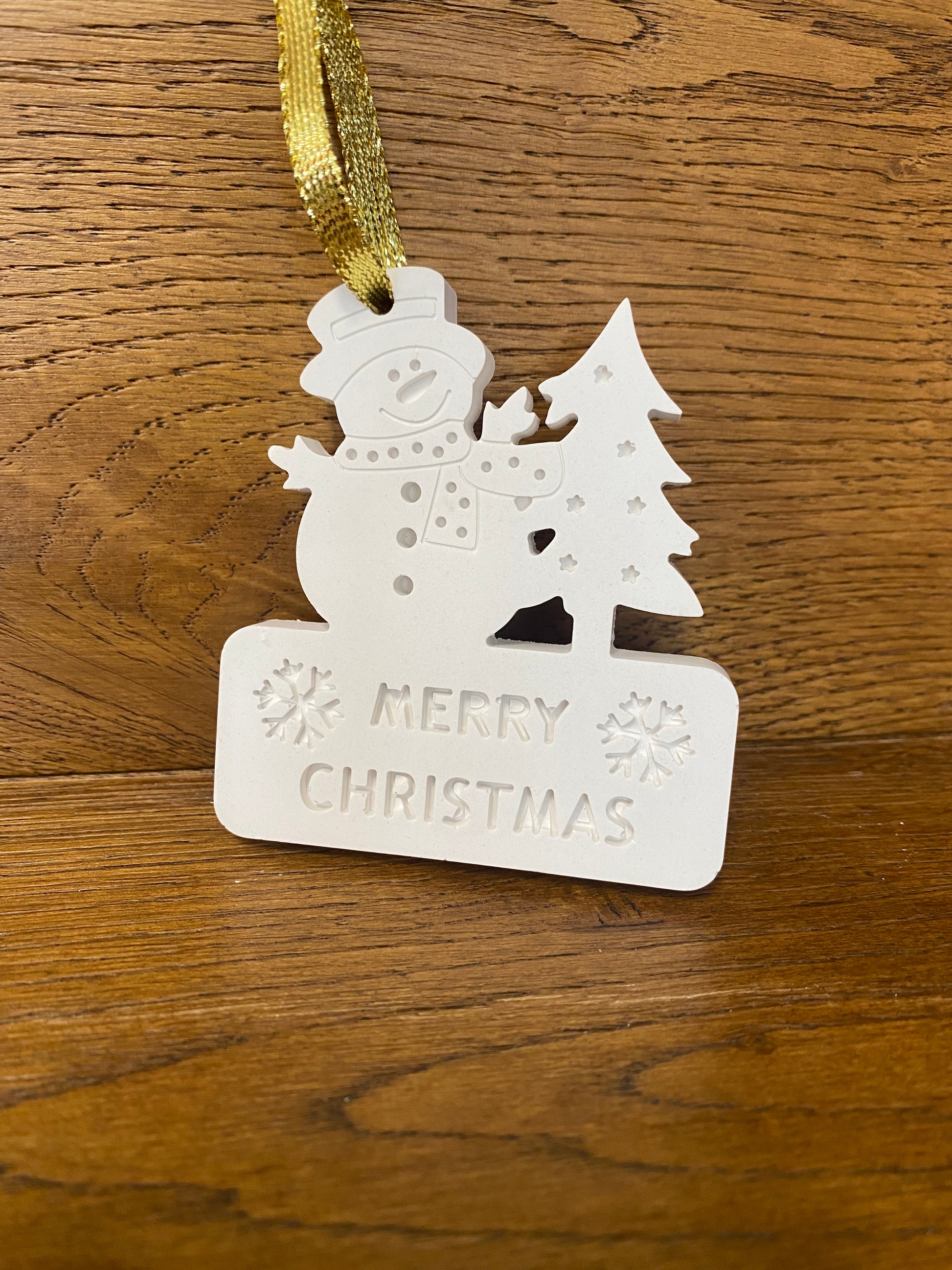Handgemachte Weihnachtsanhänger "Merry Christmas" - Charmantes Mitbringsel
