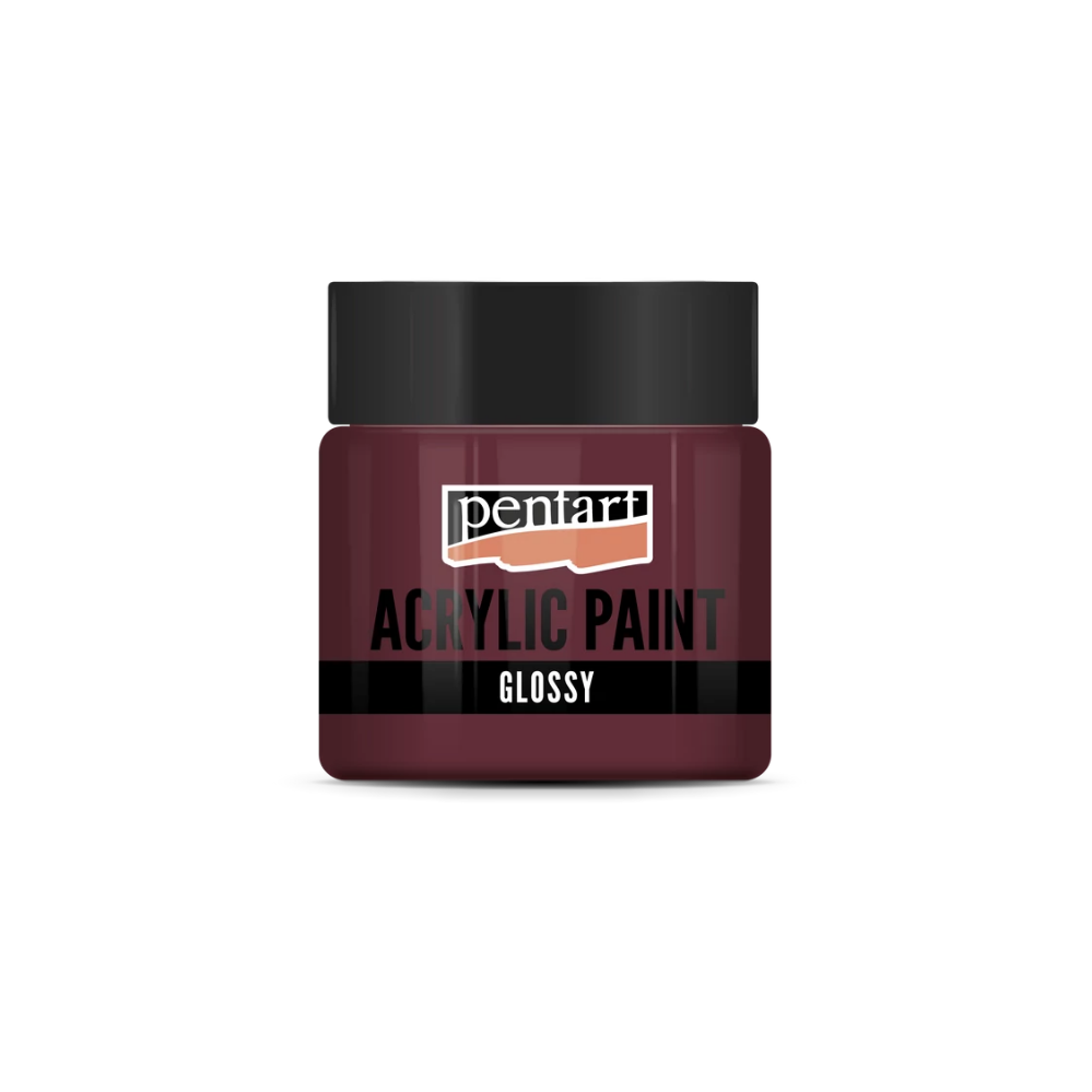 Pentart Acrylfarbe glänzend 50ml - bordeaux