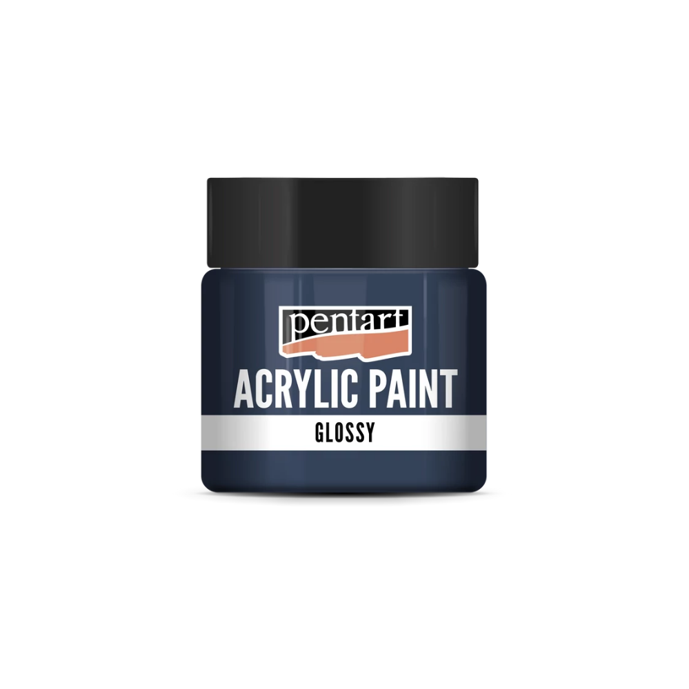 Pentart Acrylfarbe glänzend 50ml - indigoblau