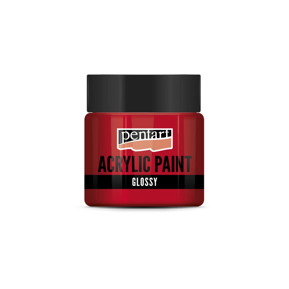 Pentart Acrylfarbe glänzend 50ml - rougerot