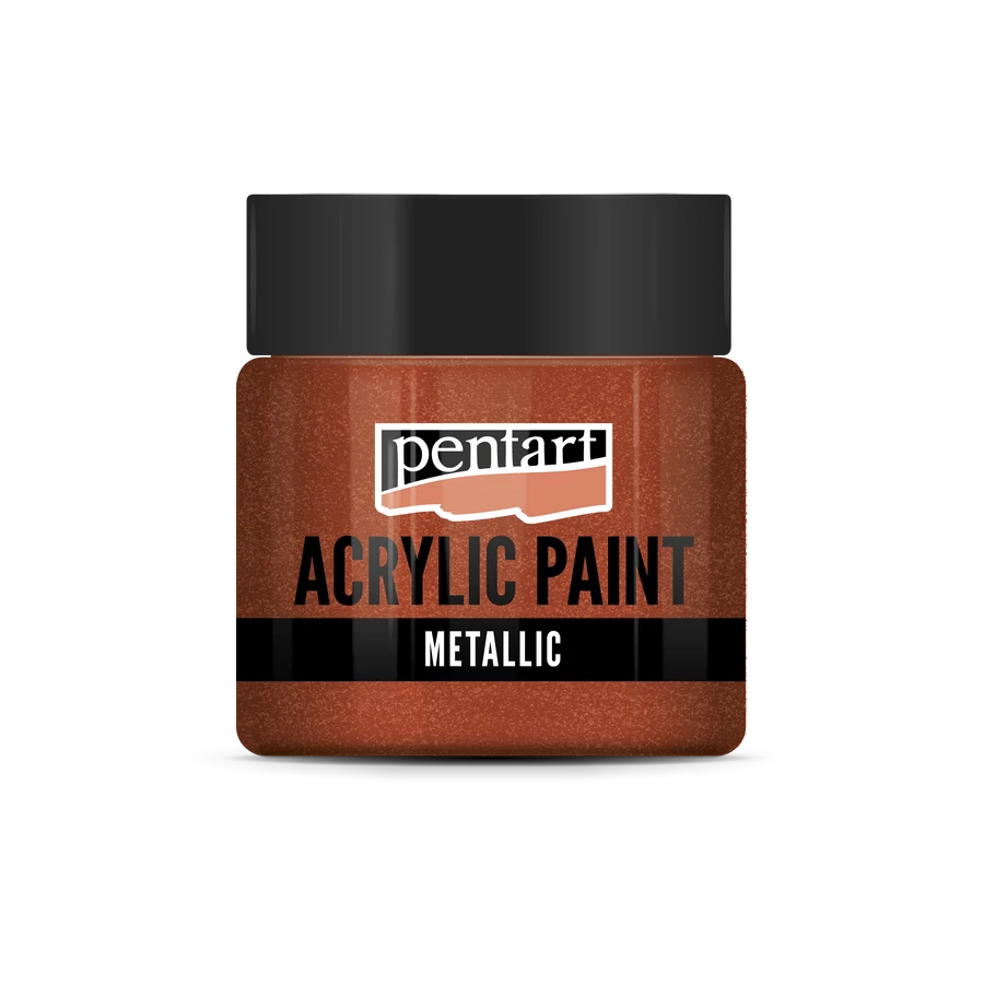 Acrylfarbe metallisch 50ml - glitzernd bronze