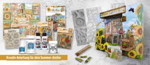   Verschiedene Produkte mit Sonnenblumen 