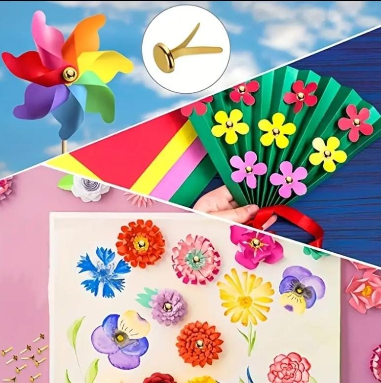 Metallpapierklammer 25Stk - mit Messing Beschichtung