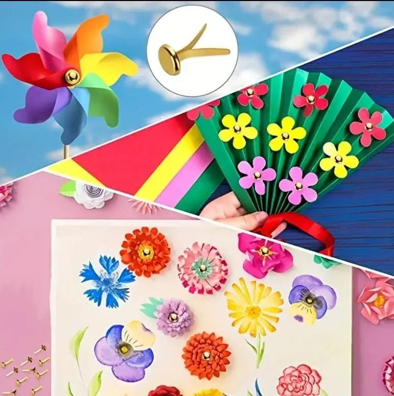 Metallpapierklammer 25Stk - mit Messing Beschichtung