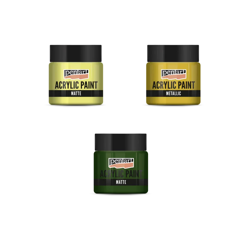 Das Waldwunder — Tannengrün, Vanille, Gold - Bastelschachtel - - 