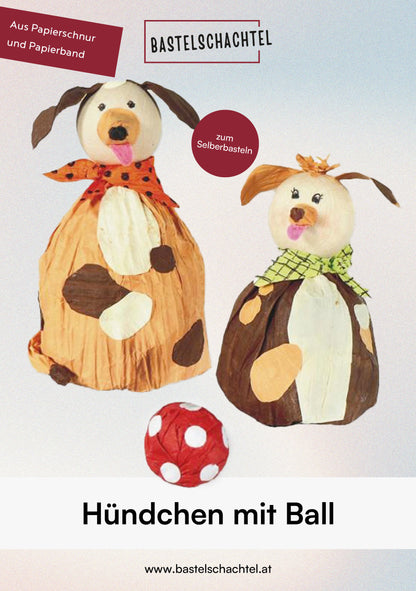 Papierband Set - Hündchen mit Ball