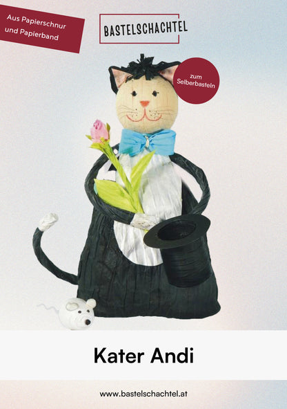 Papierband Set - Kater Andi