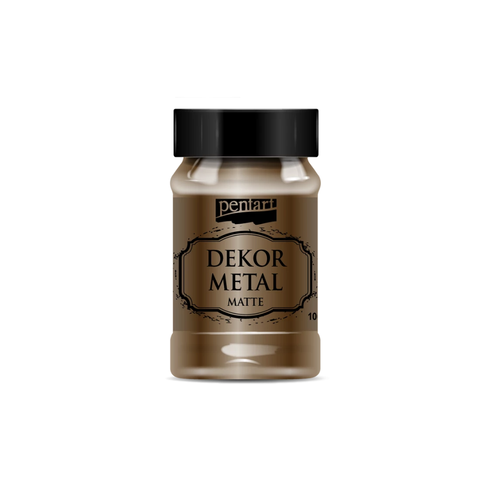Pentart Dekorfarbe Dekor Metall 100ml - schokolade
