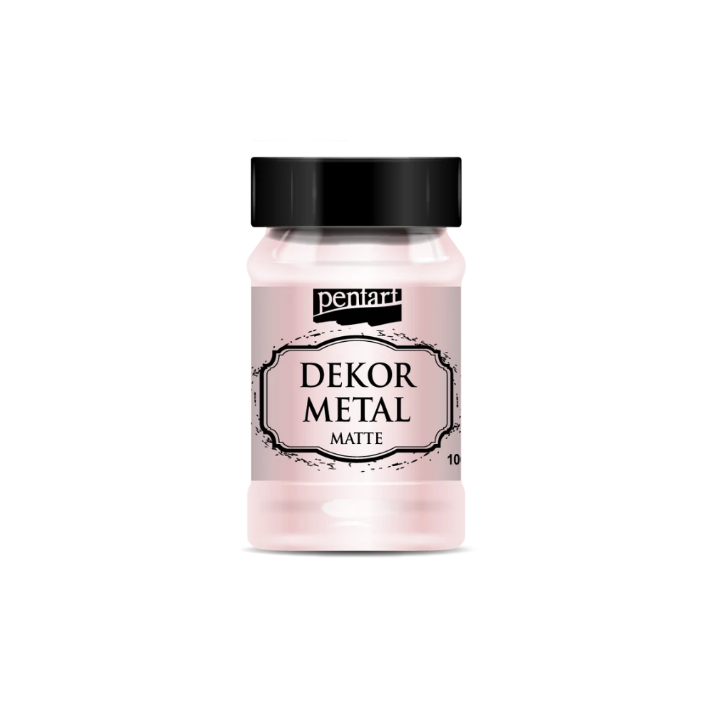 Pentart Dekorfarbe Dekor Metall 100ml - rosegold