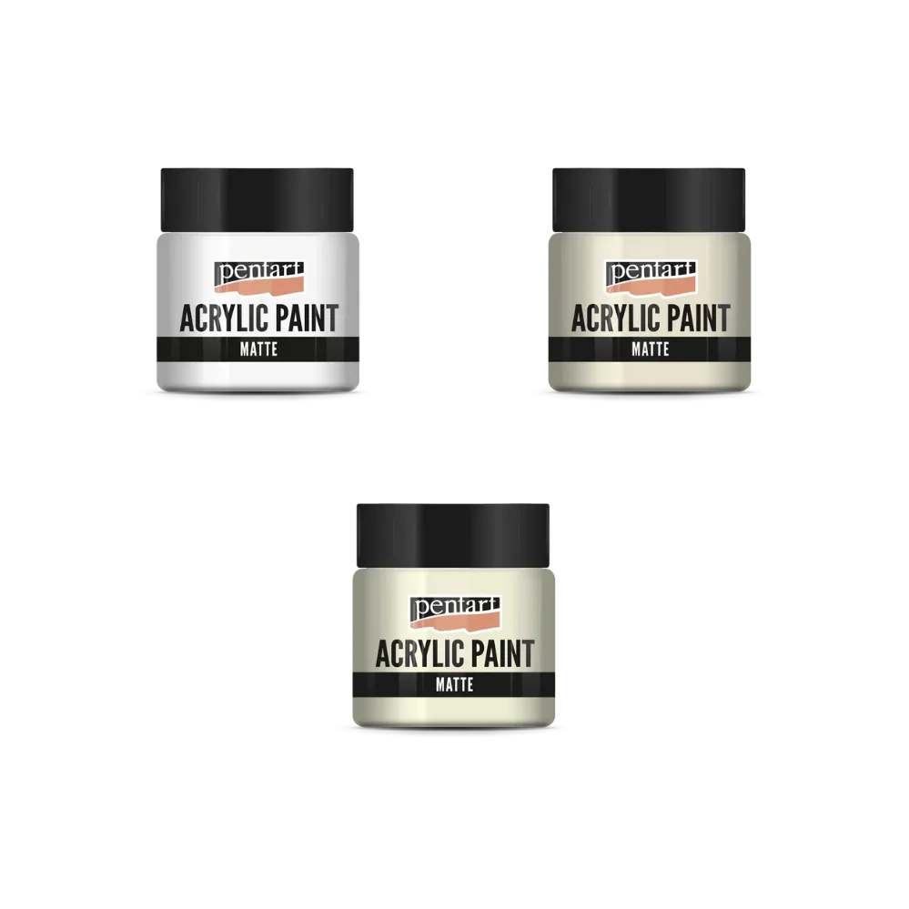 Die leere Leinwand — Weiß, Elfenbein &amp; Beige - Bastelschachtel - - 