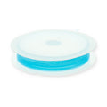 Elastik Schmuckdraht 0,5 mm Turquoise blue – türkisblauer elastischer Schmuckdraht 0,5 mm zum Armbänder und Schmuck machen