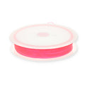 Elastik Schmuckdraht 0,5 mm Neon pink – neonrosa elastischer Schmuckdraht 0,5 mm zum Armbänder und Schmuck machen