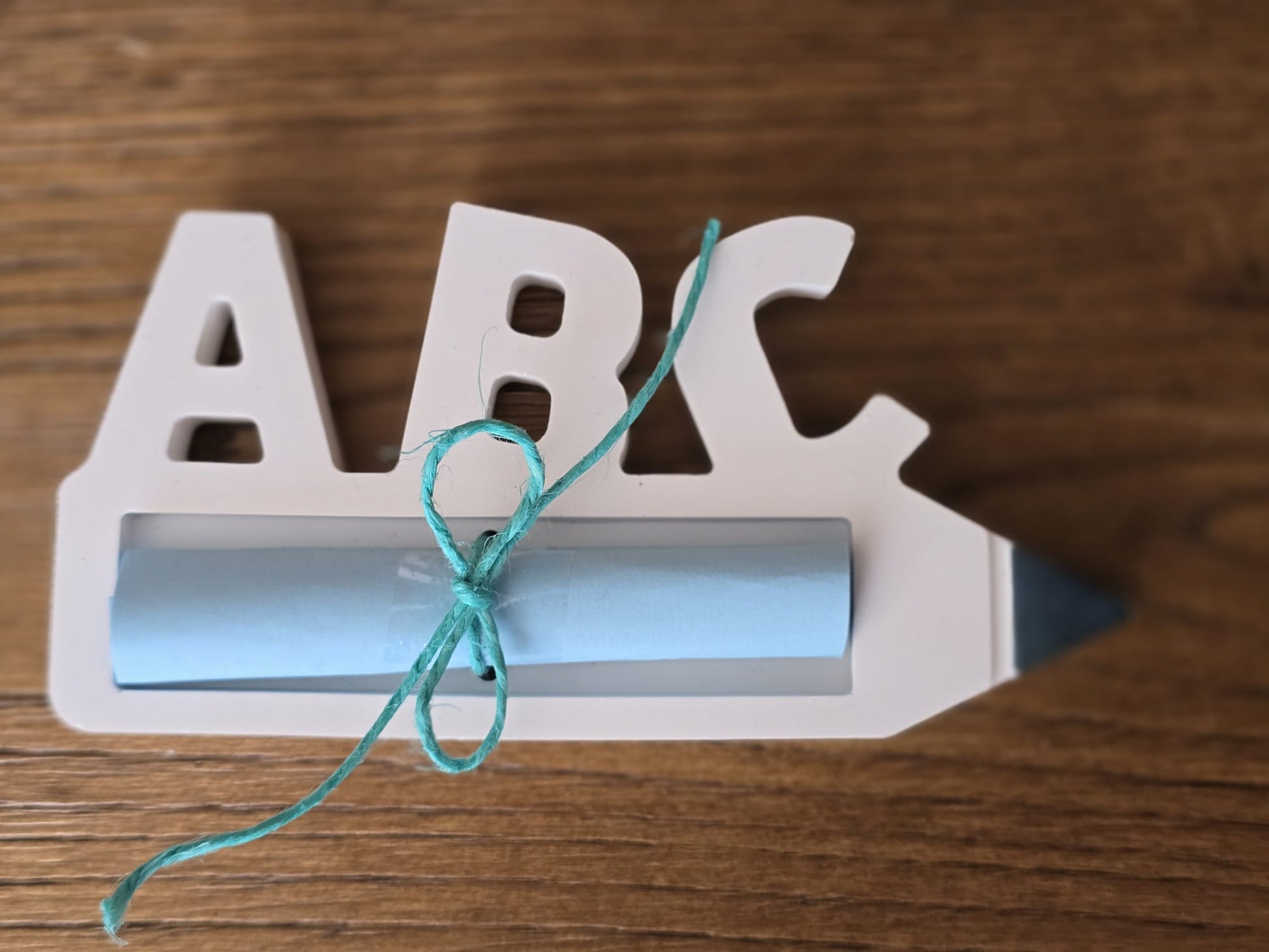 Handgemachtes "Schulstart-Geschenk" - ABC Stift