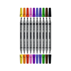 Fasermaler dick/dünn 10er - Bastelschachtel - Schule - 66565
