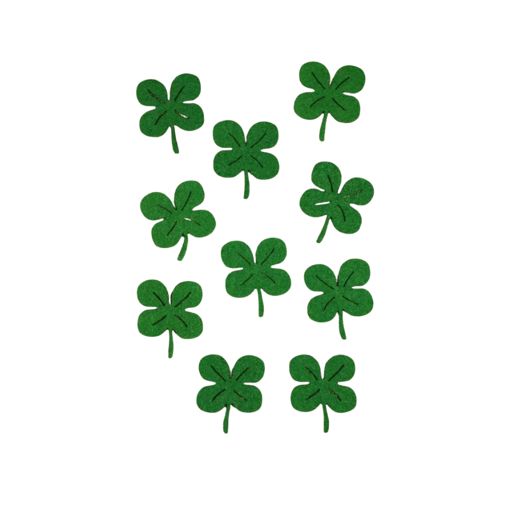 Bastelfilz Figuren - Four clover 10er set - Bastelschachtel - Filz - 27334