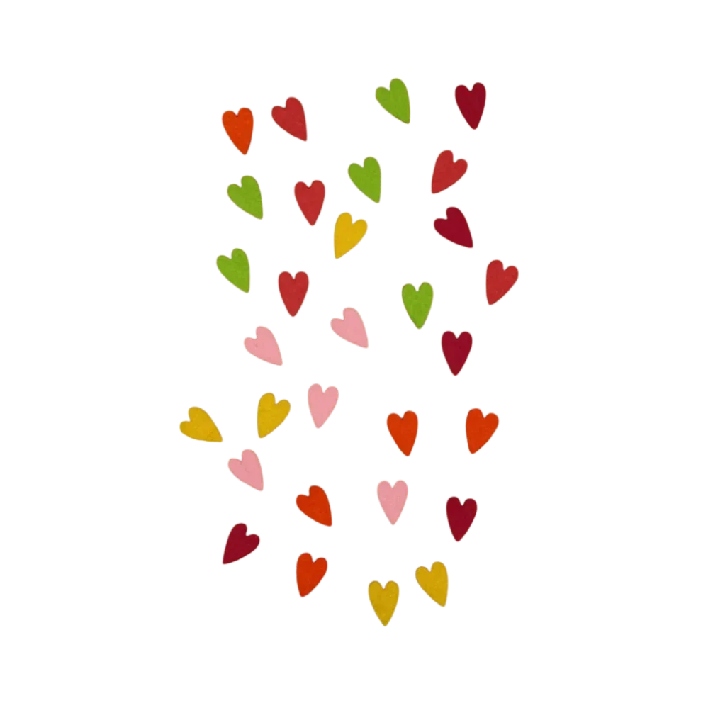 Bastelfilz Figuren - Herz mini - Bastelschachtel - Filz - 27342