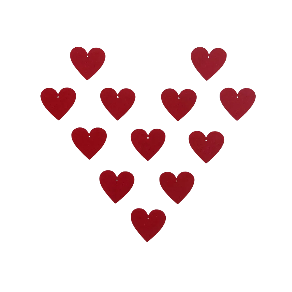 Bastelfilz Figuren - Herz - Bastelschachtel - Filz - 47807